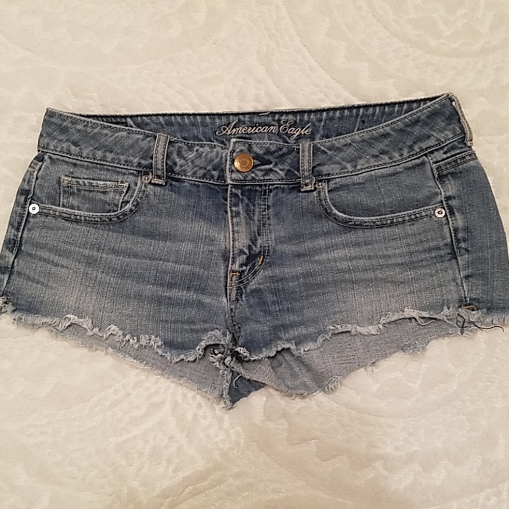 American Eagle Low Rise jean shorts